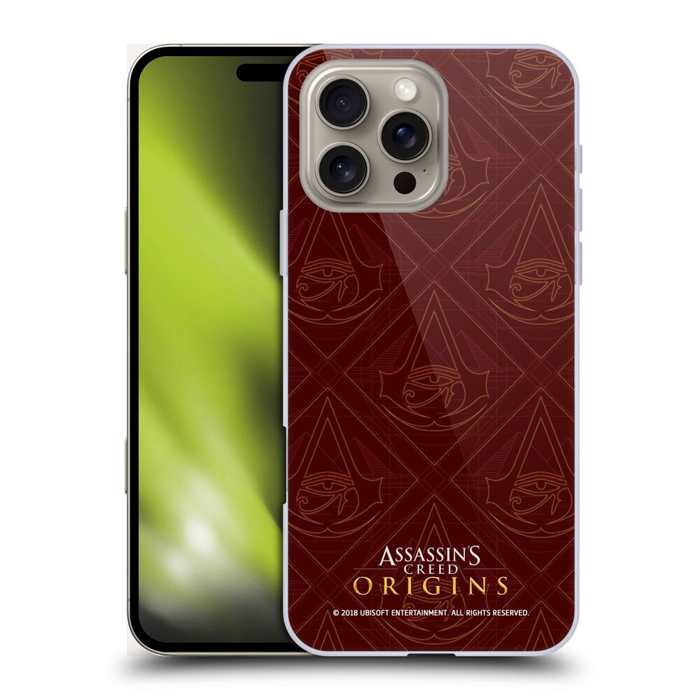 ASSASSINS CREED アサシンクリード - Origins Patterns / Maroon Crest ハード case / Apple iPhoneケース - PGS